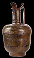 Ewer, Copper-alloy sheet; incised; traces of gilding, Armenian